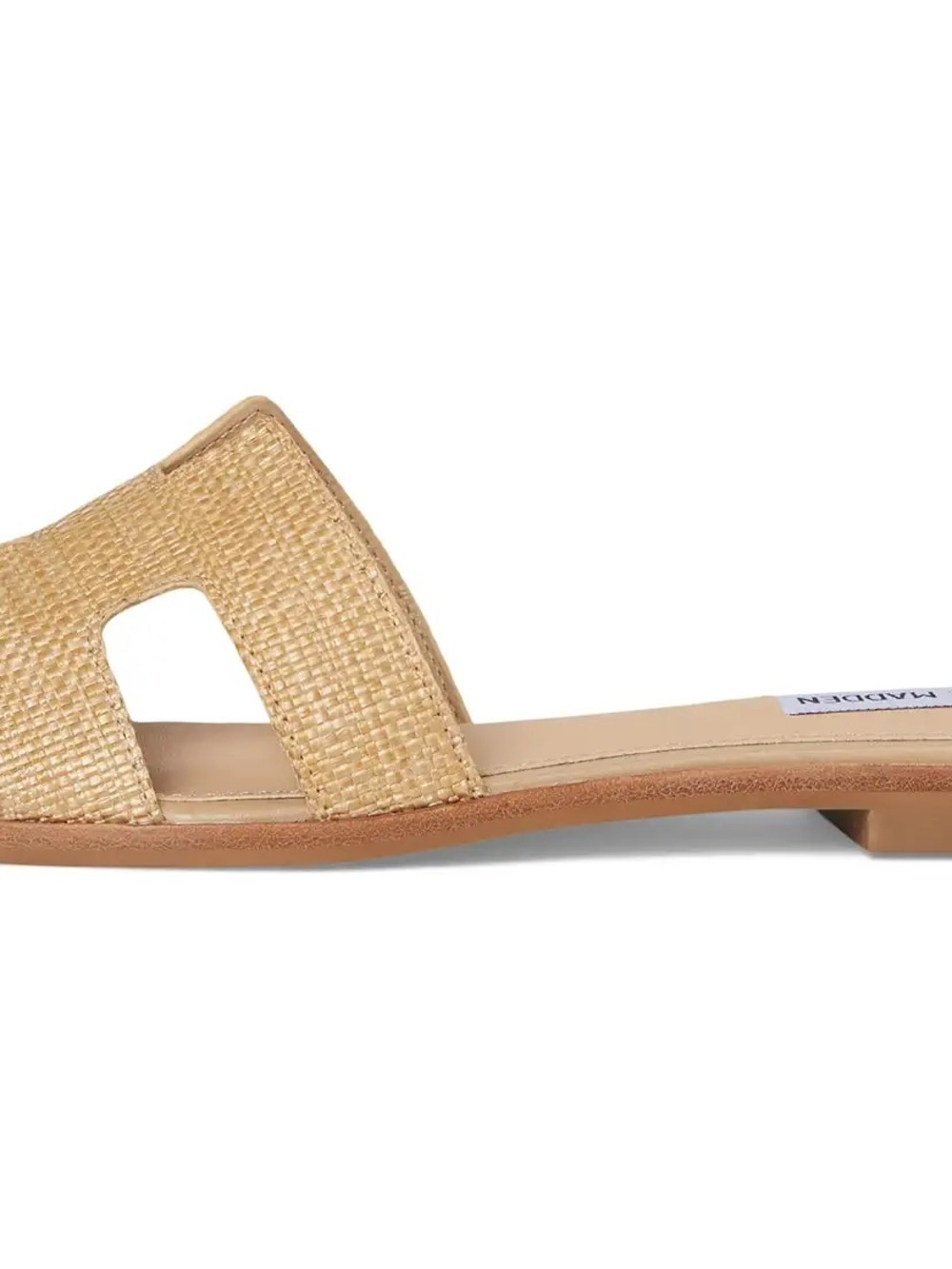 Steve Madden Gold Woven Slide Mule - Picture 5 of 9